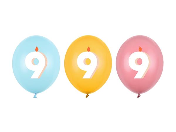 Grote foto 9 jaar ballonnen 30cm 50st verzamelen overige verzamelingen