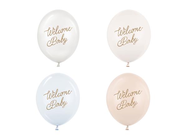 Grote foto hello baby ballonnen blauw wit 30cm 50st verzamelen overige verzamelingen