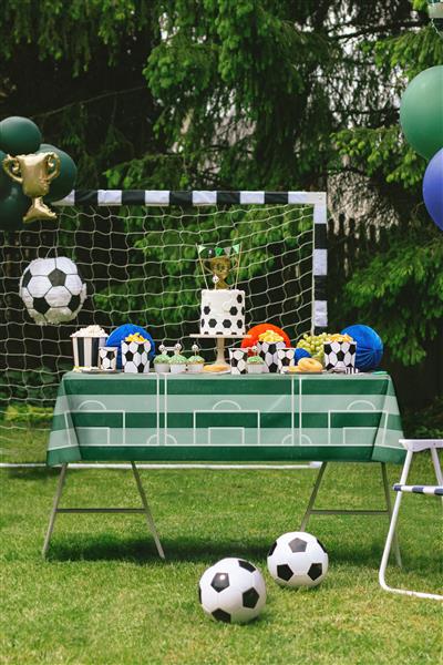 Grote foto voetbal tafelloper 1 8m verzamelen overige verzamelingen
