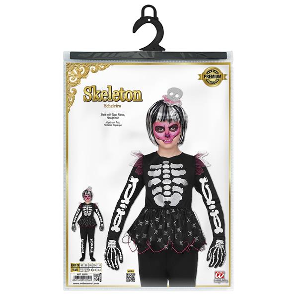 Grote foto halloween kostuum meisje skelet 4 delig verzamelen overige verzamelingen