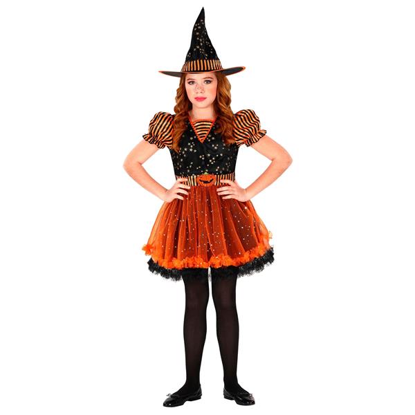 Grote foto halloween jurk zwart oranje meisje heks verzamelen overige verzamelingen