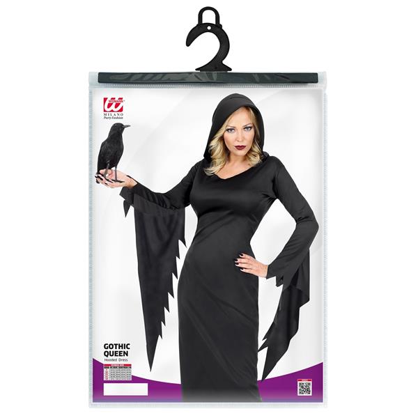 Grote foto halloween jurk zwart dames gotisische koningin verzamelen overige verzamelingen