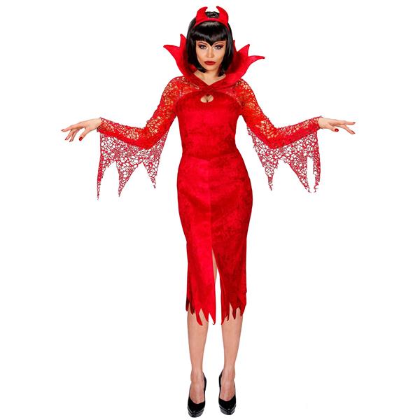 Grote foto halloween jurk rood dames duivel 2 delig verzamelen overige verzamelingen