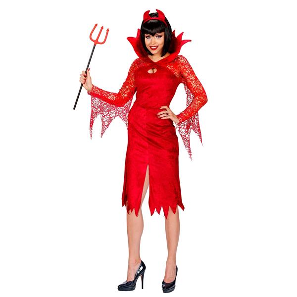 Grote foto halloween jurk rood dames duivel 2 delig verzamelen overige verzamelingen