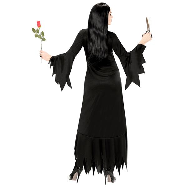 Grote foto halloween jurk zwart dames mortisia lang verzamelen overige verzamelingen