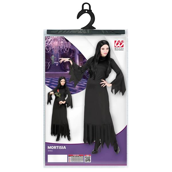 Grote foto halloween jurk zwart dames mortisia lang verzamelen overige verzamelingen