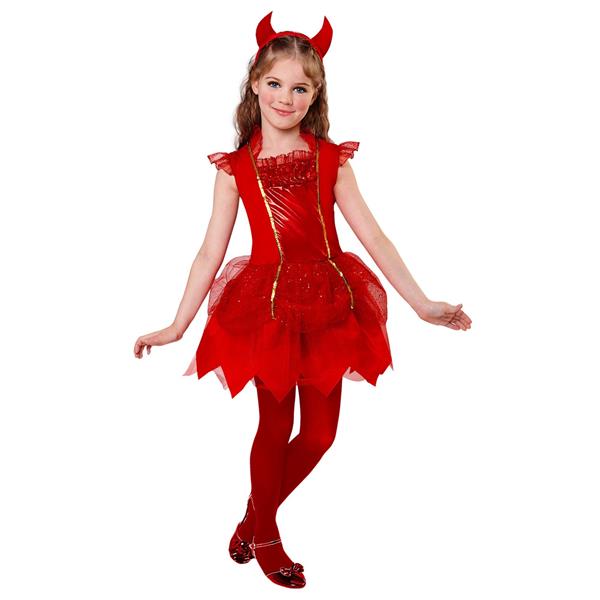 Grote foto halloween jurk meisje duivel 2 delig verzamelen overige verzamelingen
