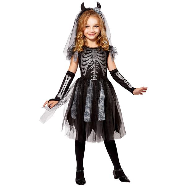 Grote foto halloween jurk meisje skelet bruid verzamelen overige verzamelingen