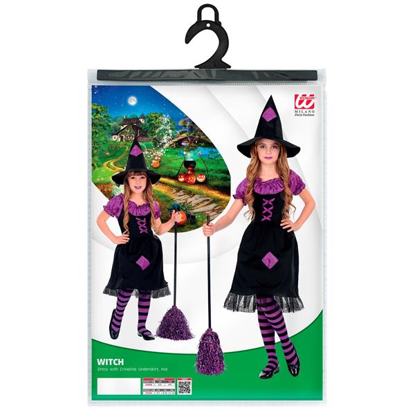 Grote foto halloween kostuum zwart paars meisje heks verzamelen overige verzamelingen