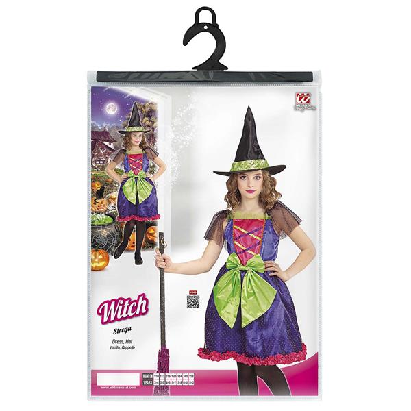 Grote foto halloween kostuum paars groen meisje heks verzamelen overige verzamelingen