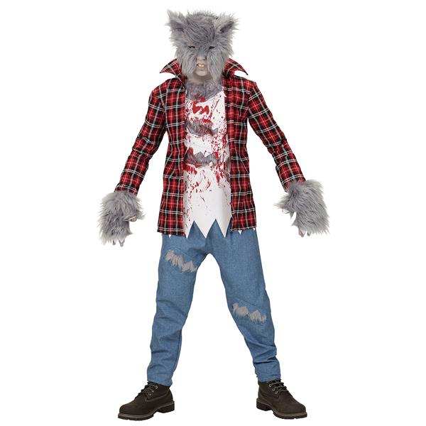 Grote foto halloween kostuum rood blauw kind weerwolf verzamelen overige verzamelingen