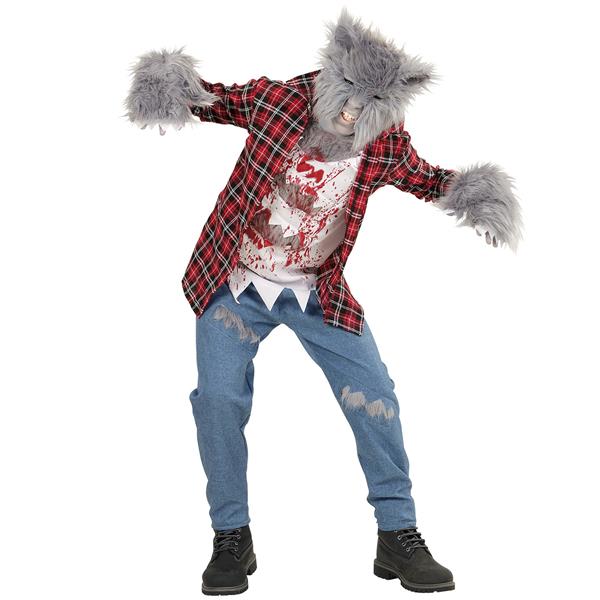Grote foto halloween kostuum rood blauw kind weerwolf verzamelen overige verzamelingen