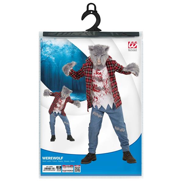 Grote foto halloween kostuum rood blauw kind weerwolf verzamelen overige verzamelingen