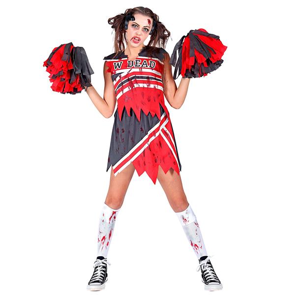 Grote foto halloween jurk dames zombie cheerleader verzamelen overige verzamelingen