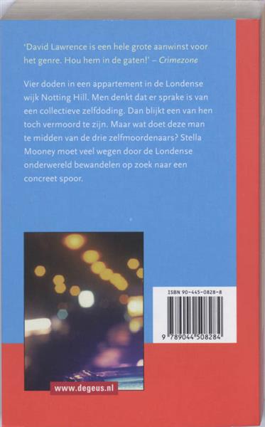 Grote foto vier doden in een kring boeken detectives