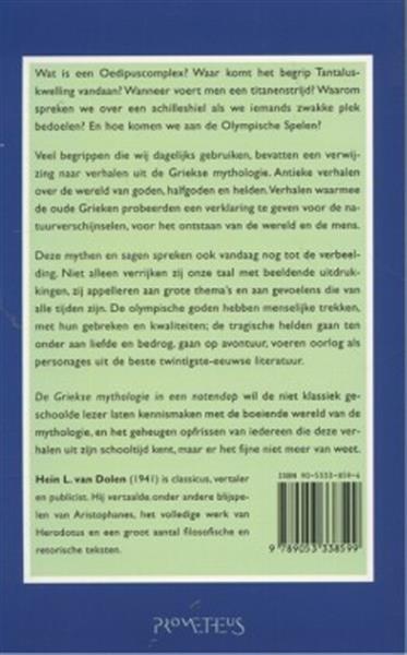 Grote foto de griekse mythologie in een notendop boeken literatuur