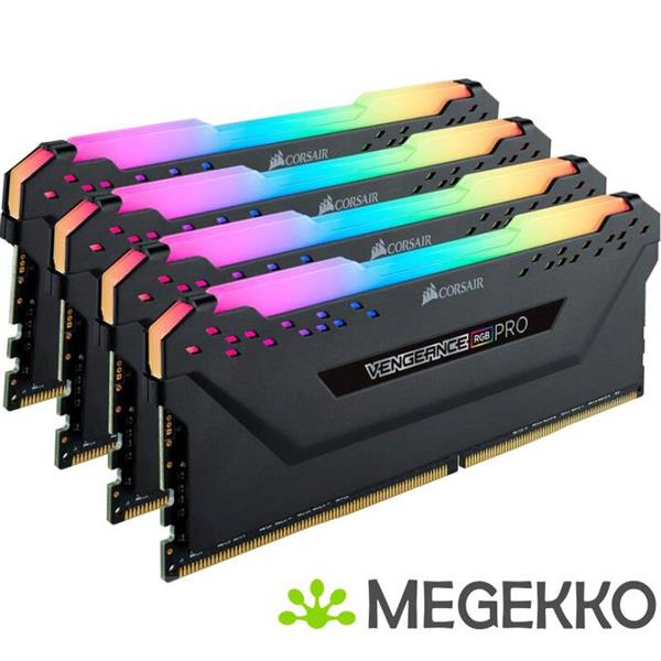 Grote foto corsair vengeance cmw64gx4m4e3200c16 geheugenmodule 64 gb ddr4 3200 mhz computers en software harde schijven