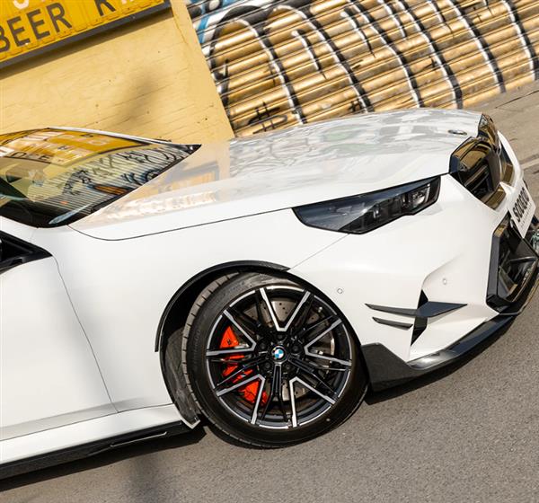 Grote foto dit betreft een set bmw g90 g99 m5 carbon sq wiel kast randen verbreders auto onderdelen tuning en styling