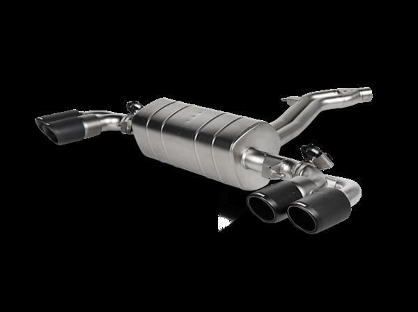 Grote foto dit betreft een akrapovic porsche cayenne cayenne e hybrid coupe uitlaat systeem auto onderdelen tuning en styling