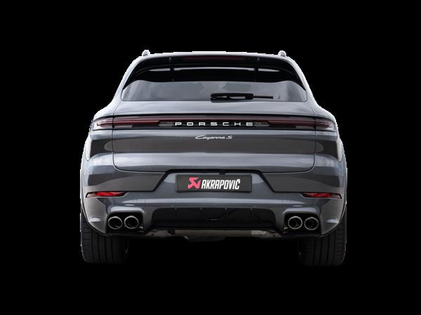 Grote foto dit betreft een akrapovic porsche cayenne cayenne e hybrid coupe uitlaat systeem auto onderdelen tuning en styling