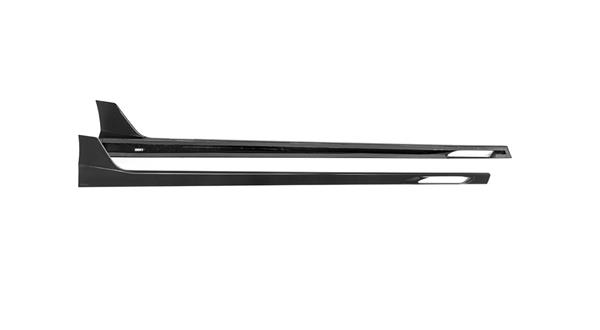 Grote foto dit betreft een set bmw g90 g99 m5 carbon sq side skirt extensions auto onderdelen tuning en styling