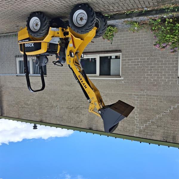 Grote foto hytec x200 minishovel bj 2022 kniklader wiellader agrarisch shovels