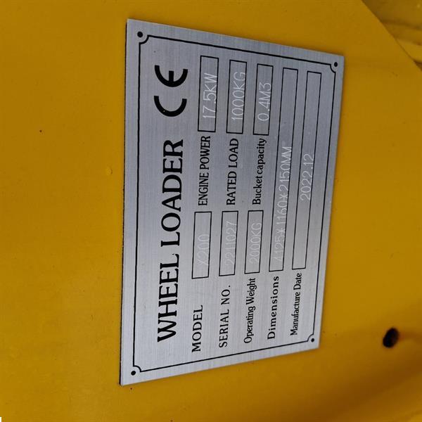 Grote foto hytec x200 minishovel bj 2022 kniklader wiellader agrarisch shovels