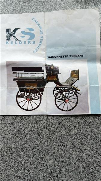Grote foto koets wagonette eleant nr. 14993 hobby en vrije tijd overige