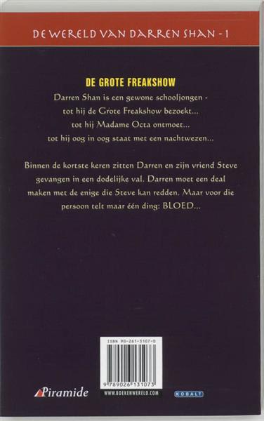 Grote foto de grote freakshow de wereld van darren shan 1 boeken jeugd 13 jaar en ouder
