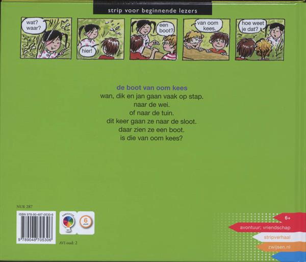 Grote foto de boot van oom kees strip voor beginnende lezers boeken jeugd 13 jaar en ouder