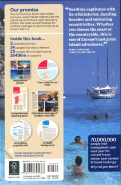 Grote foto sardinia 4e lonely planet boeken overige boeken