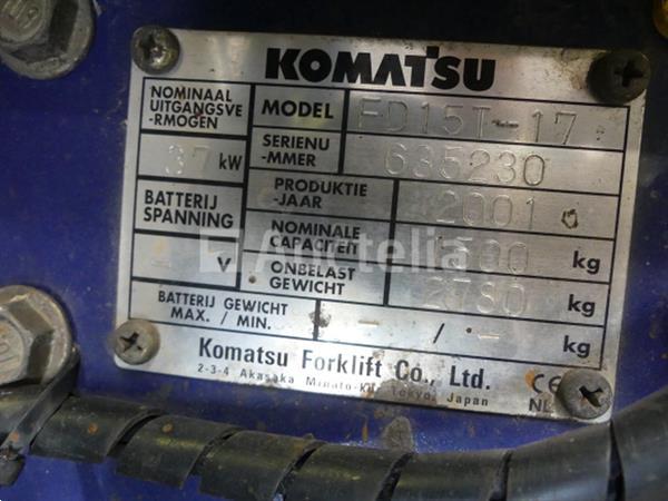 Grote foto komatsu fd15t 17 vorkheftruck agrarisch heftrucks