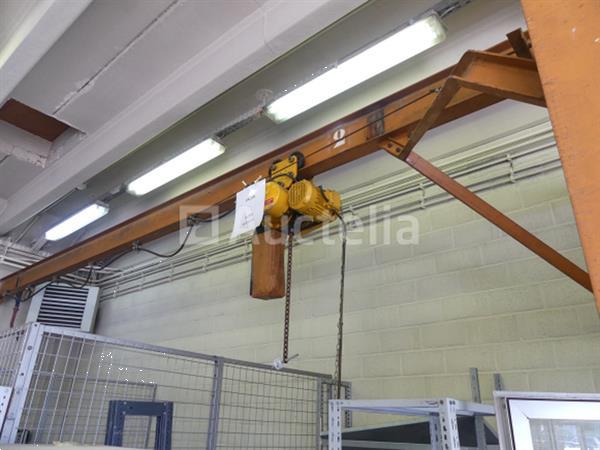 Grote foto ref 008 elektrische takel op draagbalken doe het zelf en verbouw hefwerktuigen