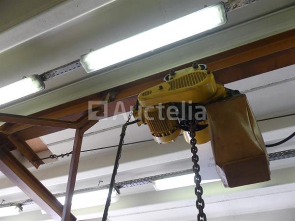 Grote foto ref 008 elektrische takel op draagbalken doe het zelf en verbouw hefwerktuigen