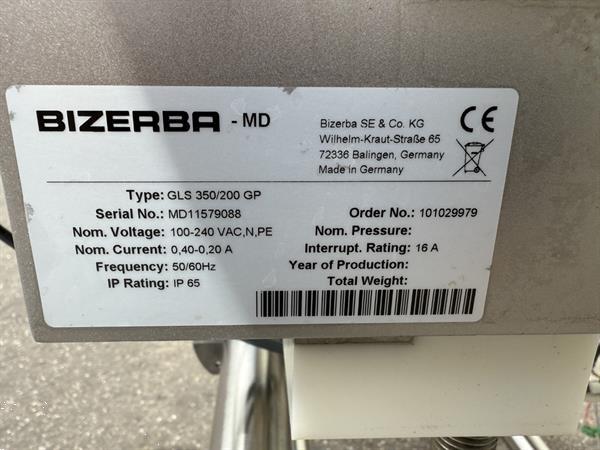 Grote foto bizerba gls 350 200 gp metaaldetector agrarisch tuinbouw
