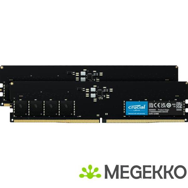 Grote foto crucial ct2k64g56c46u5 geheugenmodule 128 gb 2 x 64 gb ddr5 5600 mhz computers en software overige computers en software