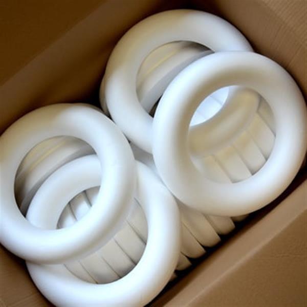 Grote foto oasis styropor ring 35cm platrond piepschuim ring piepschuim krans verzamelen overige verzamelingen