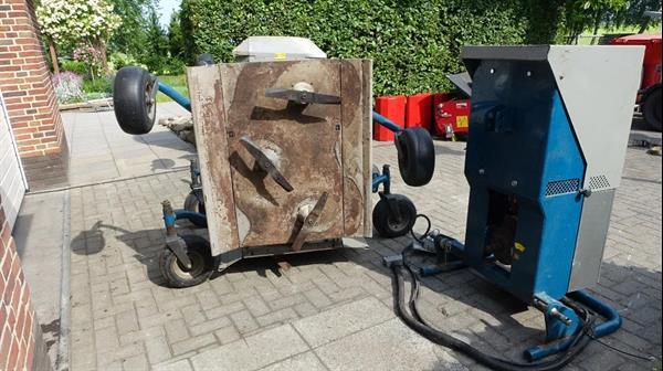 Grote foto green clipper 4 meter elektrische maaier met aggregaat aftakas aangedreven doe het zelf en verbouw aanbouwdelen