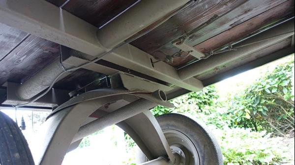 Grote foto nv nederlandse machinefabriek hembrug zaandam schamel met 3x dissel voor tractor 1 en 2 paards agrarisch aanhangwagens