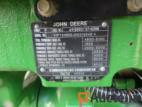 Grote foto john deere 5065 e tractor agrarisch tractoren