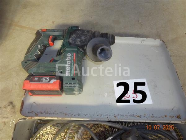 Grote foto 1 accu aangedreven boormachine met accu maar zonder oplader metabo bh12 bl16 1 holz he spijkermachi doe het zelf en verbouw gereedschappen en machines