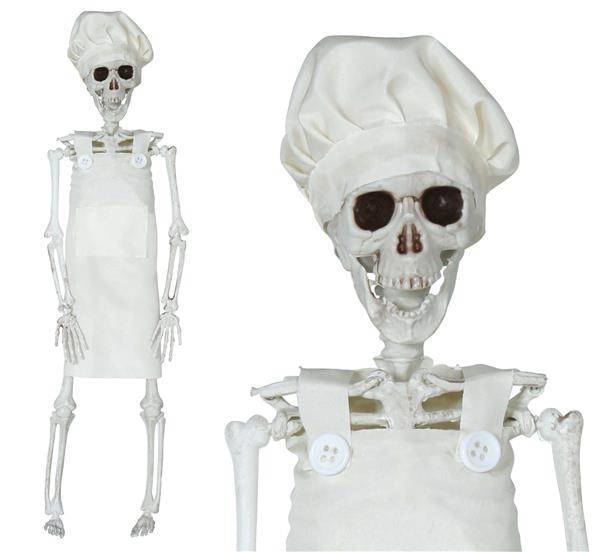 Grote foto skelet hangdecoratie chef 40cm verzamelen overige verzamelingen