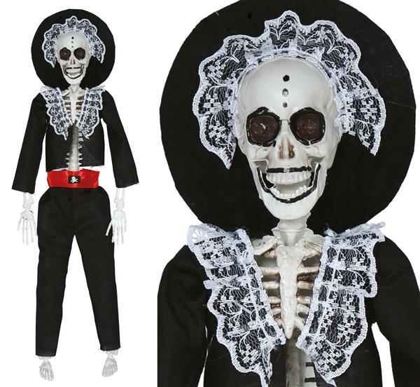 Grote foto skelet hangdecoratie mariachi 40cm verzamelen overige verzamelingen