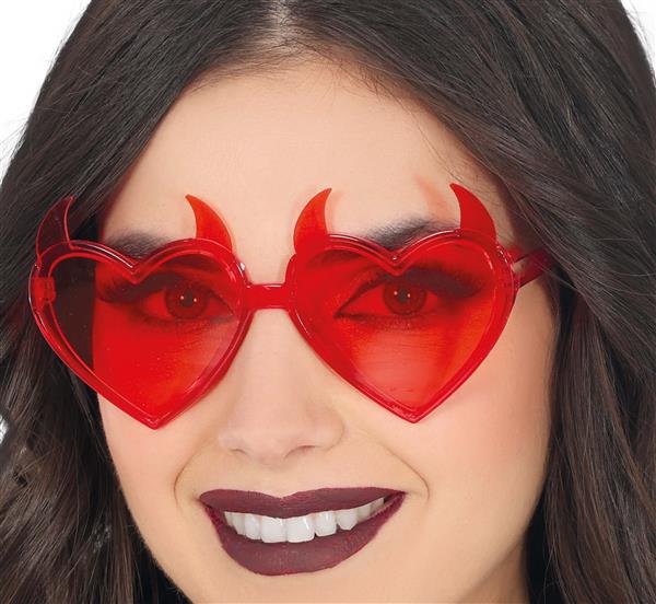 Grote foto halloween bril rood duivel verzamelen overige verzamelingen