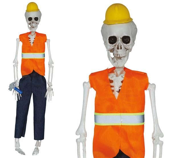 Grote foto halloween pop skelet wegwerker 40cm verzamelen overige verzamelingen