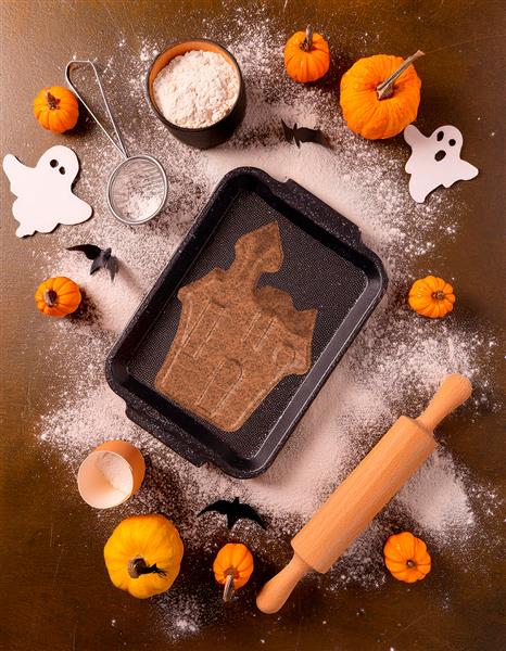 Grote foto halloween koekvormpjes kasteel 27cm verzamelen overige verzamelingen
