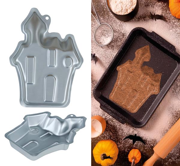 Grote foto halloween koekvormpjes kasteel 27cm verzamelen overige verzamelingen