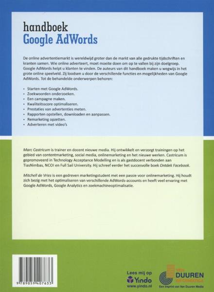 Grote foto handboek google adwords boeken informatica computer