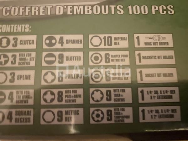 Grote foto 100 delige bit set doe het zelf en verbouw gereedschappen en machines
