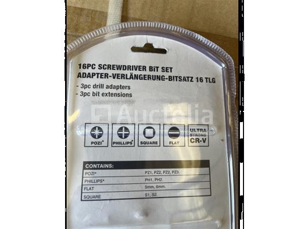 Grote foto 16 delige bitset met adapters en verlengstukken doe het zelf en verbouw gereedschappen en machines